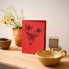 Botanical greeting card featuring a detailed hand-drawn Thistle flower illustration by Atelier Auge